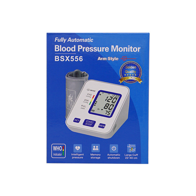 3.5in Home Medical เครื่องวัดความดันโลหิต Upper Arm Bp Monitor 0 ถึง 290mmHg