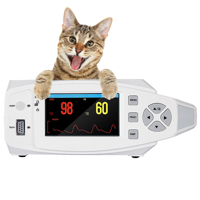 Digital Veterinary Vital Signs Monitor หน้าจอ TFT สีจริงขนาด 4.3 นิ้ว