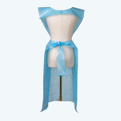 ข้อมือถัก Breathable Medical ชุดป้องกัน Coverall Gown สำหรับผู้ใหญ่