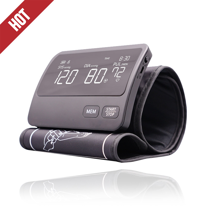 IP21 เครื่องวัดความดันโลหิตแบบอิเล็กทรอนิกส์ที่บ้าน 2 * 60 บันทึกสไตล์แขน
